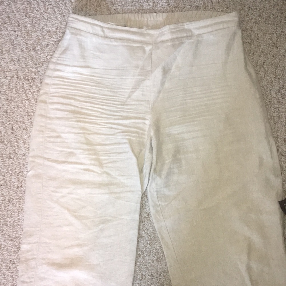 Chico’s Tan Linen Pants Size 2.5 XL